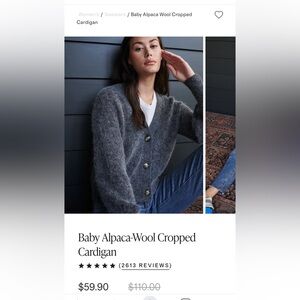 Quince Apalca wool cropped cardigan